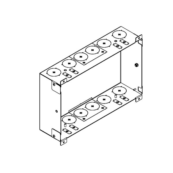 Produktbild WAD 146 400  -  Wandauslass WAD Gehäuse Typ 46 für Steckdoseneinsatz horizontal